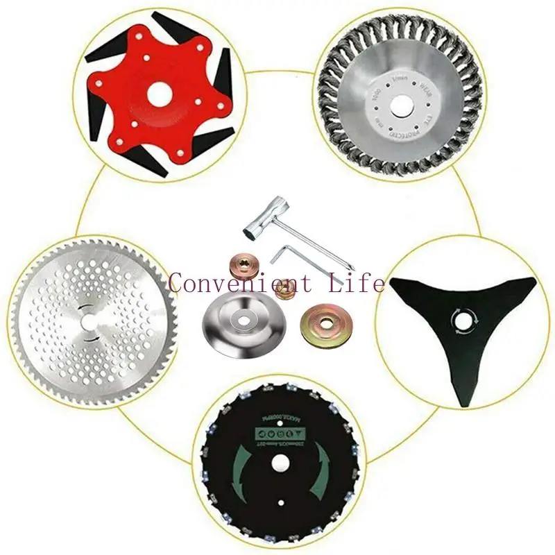 

L1EE Weed Trimmer Blade Adapter Kit for Straight Shaft String Trimmer Brush Cutter Weed Eater Lawn Mower