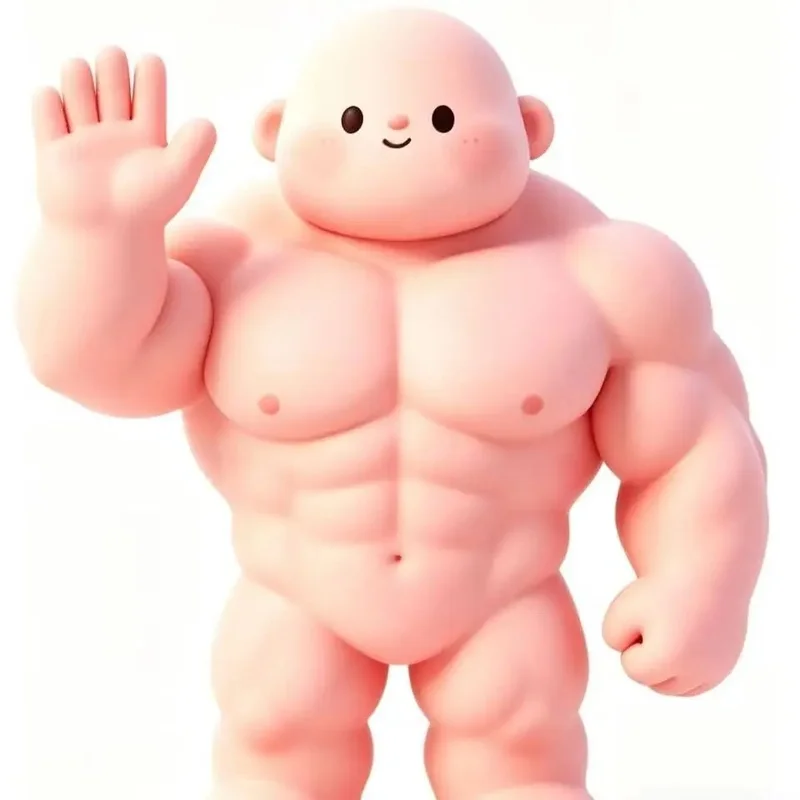 The 120mm Q-Version Fitness J Bodybuilding Muscle Figure Model Can Be Used As A Decorative Statue On Office Desks.