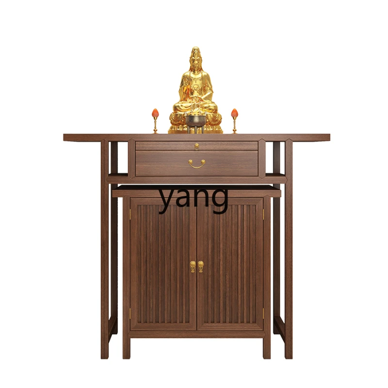 

L'm'm Solid Wood Household Modern Minimalist Altar Guan Gong Altar Prayer Altar Table Buddha Shrine Buddha Cabinet