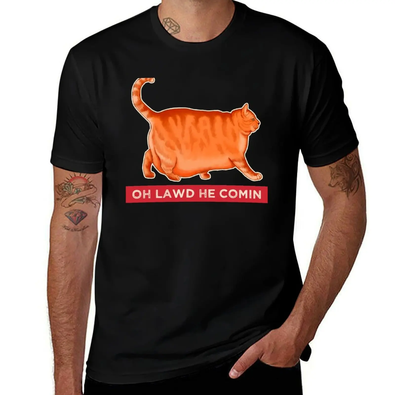 Chonk Cat Meme T-Shirt summer top T-shirts oversize oversized t shirt men