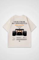 2025 Summer F1 Oversized Shirt Cotton Printed Top Fashion Casual Top T-shirt Men's and Women's Sports Round Neck Short Sleeve