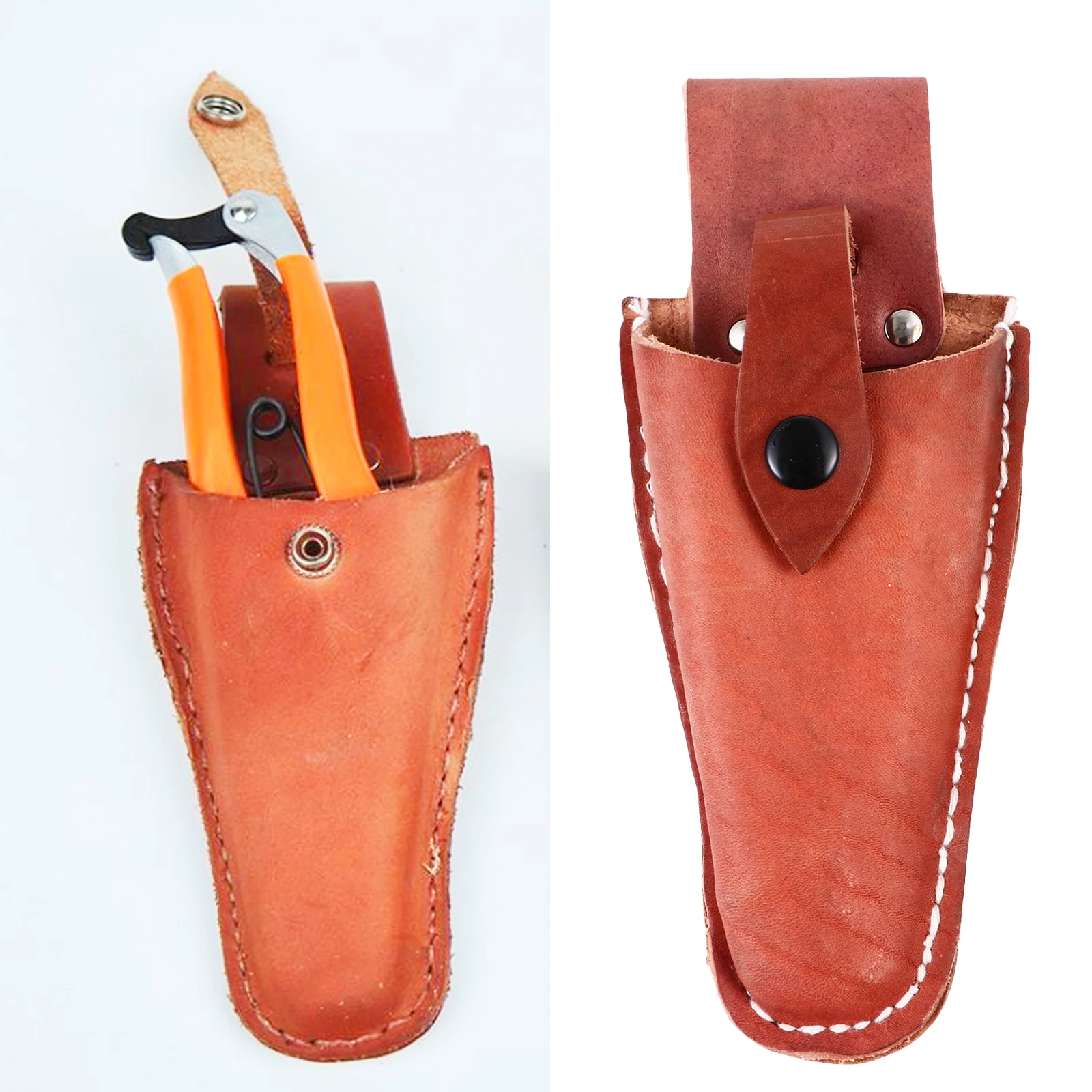 

Cowhide Pruner Cover Scissor Bag Pruning Shear Case Garden Tools Protective Sheath Belt Loop Durable Craft Beautiful