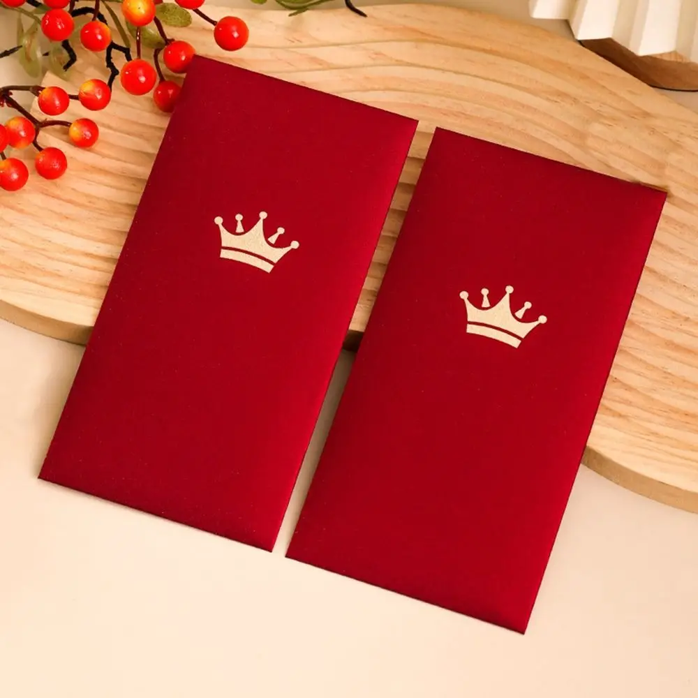 

6pcs Chinese Style 2026 Red Envelopes Flash Gold Paper New Year Blessing New Year Red Packets Minimalist Gift Luck Money Bag