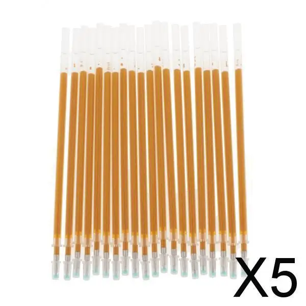 5x20 штук 0,7 мм золотые блестящие чернила Заправка для гелевой ручки Gold