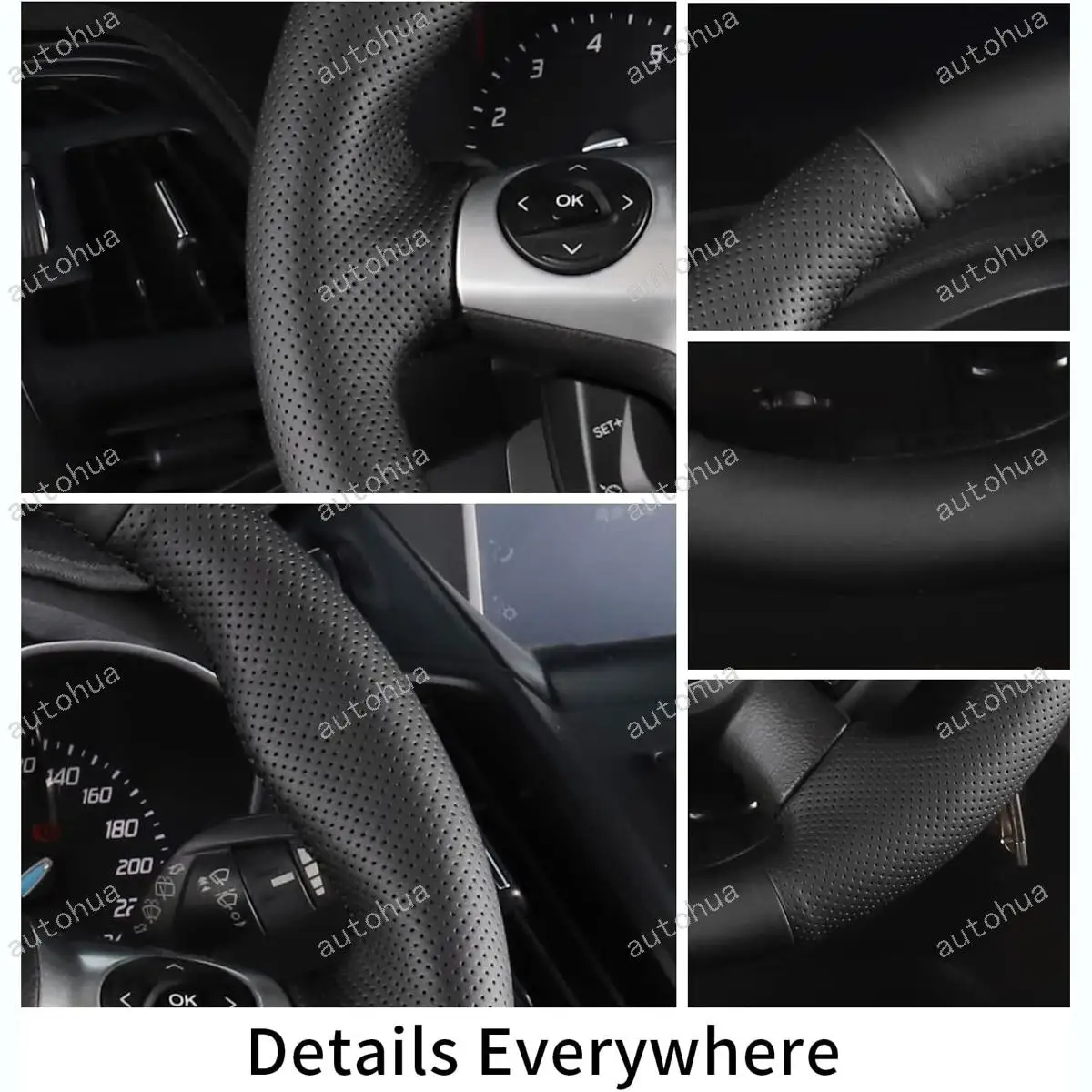 غطاء عجلة القيادة فورد 2013 كوغا/التركيز ST/الهروب // 2012 التركيز Zetec S/التركيز ST/التركيز الكهربائي/C-MAX // 2011 جراند C-MAX/التركيز