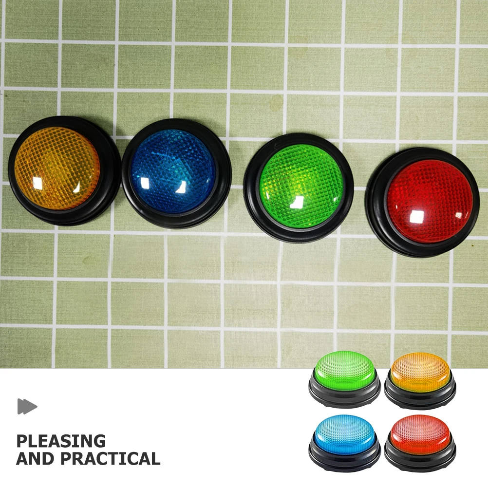 

4pcs Buzzer Buttons Kids Trivia Games Answer Buzzer With Sound Answer Button For Classroom Game Night Game Show