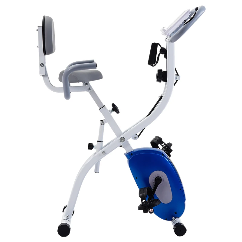Space Saving Foldable Fitness Bike Quiet Magnetic Tension System with Large Load Capacity