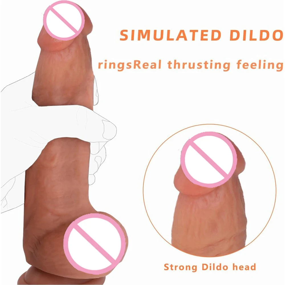 7 Inch Realistic Women Sex Dildos Silicone Anal Dildo for Men Suction Cup Soft Sliding Penis Thick Dildo Adult Toy