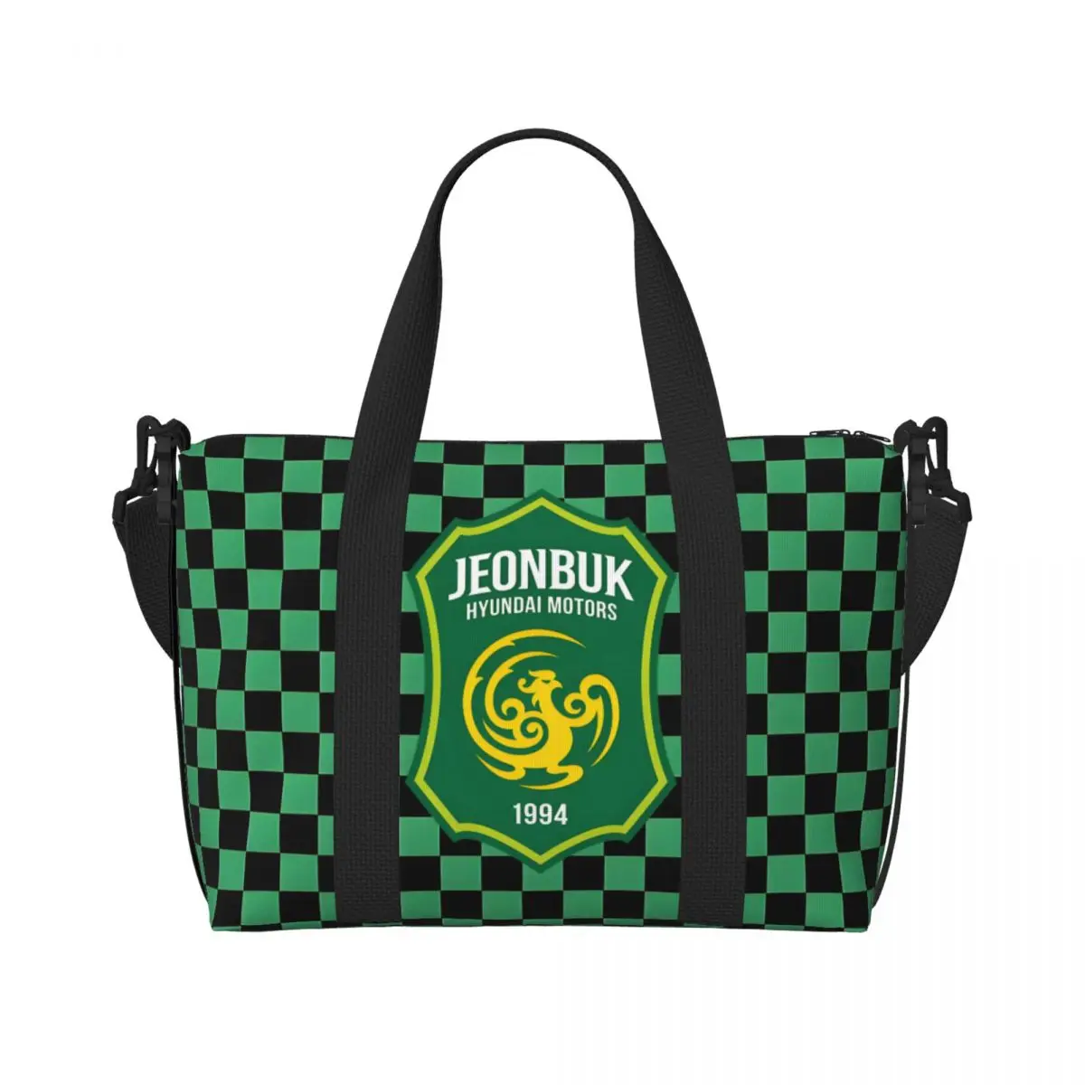 

Custom Soccer FC South Korea Football Club Tote Bag Women Large Capacity Beach Gym Shoulder Travel Bag