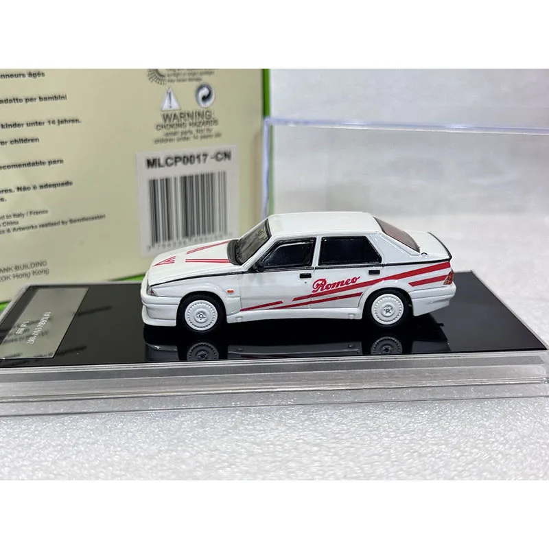 Diecast 1:64 Scale ROMEO 1.8 TURBO EVO 1987 Alloy Car Model Ornament Souvenir Display Collection Hobby Gift