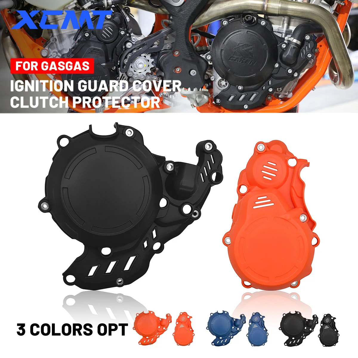 

Motorcycle Engine Cover Clutch Magneto Protector FOR GAS GAS EC EX MC 250F 350F KTM SXF XCF EXC 2016-2023 Motocross Accessories