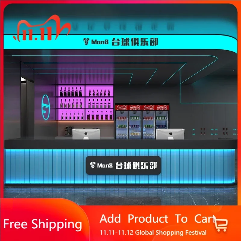 

Business Cash Register Atril Folding Wall Table Customer Reception Desks Computer Office Chairs Modern Organizer Hotel Furniture