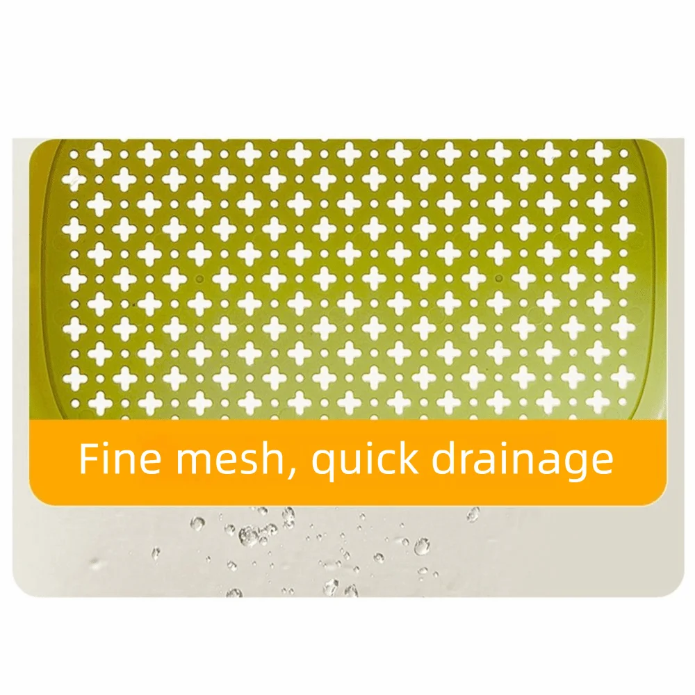 

2 in 1 Sink Hanging Strainer Basket Quickly Drain Self-Cleaning Soap Sponge Storage Shelf Large Capacity Creative