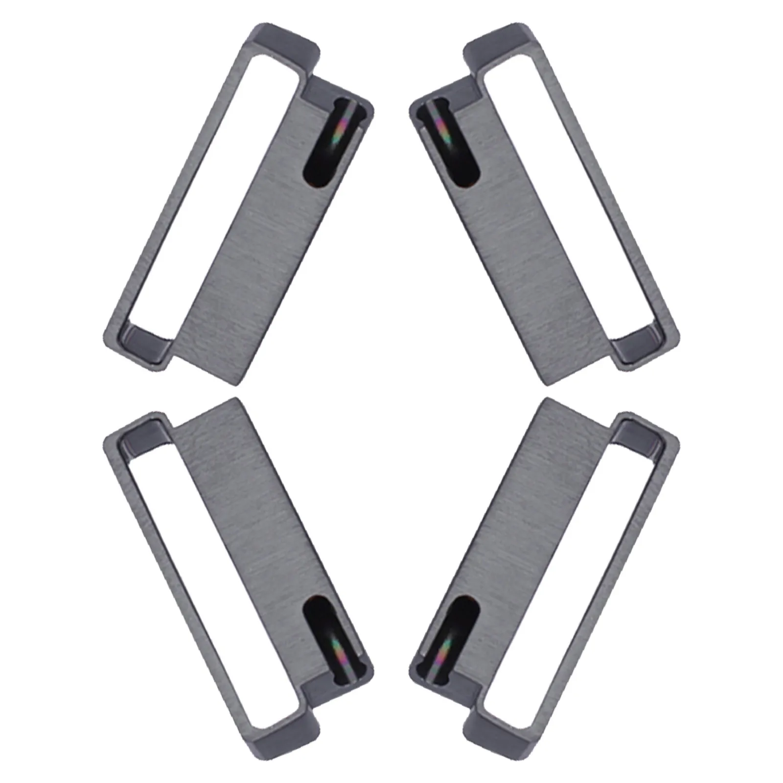 4 قطع من موصل حزام الساعة من الفولاذ المقاوم للصدأ، محول حزام متين للساعة الذكية، مشبك سهل التركيب #1