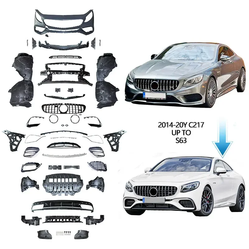 

2014-2020 year S Class Coupe C217 W217 S63 car body kit auto body parts system accessories for Mercedes bz