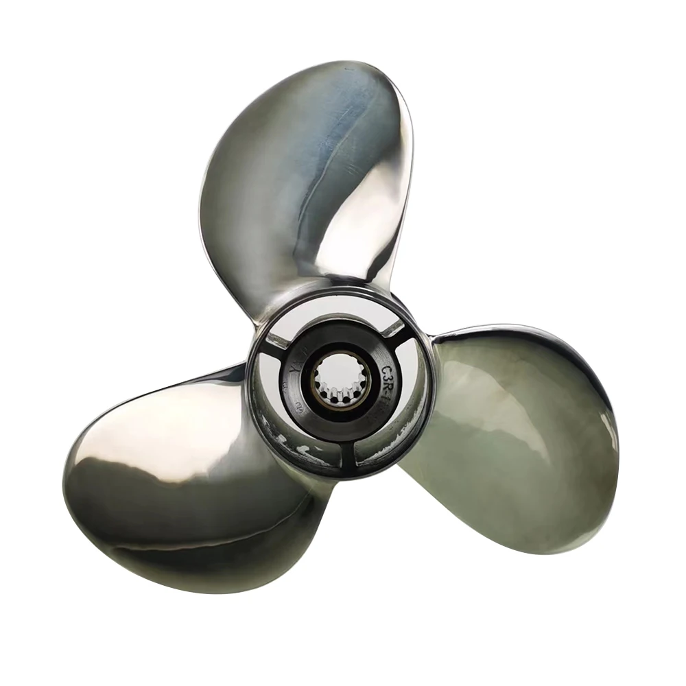 11 5/8*13 RH Stainless Steel Propeller 3 Blades Outboard Propeller Marine Propeller 13 Tooth