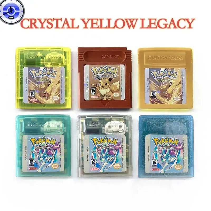 USA RTC Flash-Karte Pokemon Crystal Legacy Gelbes Legacy Batterie-Speicher Echtzeituhr Spielmodul für GBC GameBoy Color