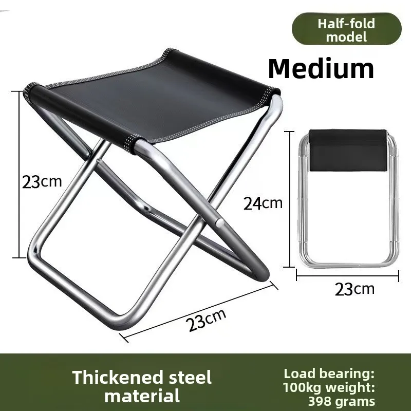 Portable Lightweight Travel Stool Camping Chair Folding Chair Camping Small Bench Outdoor Folding Stool Portable Fishing Chair