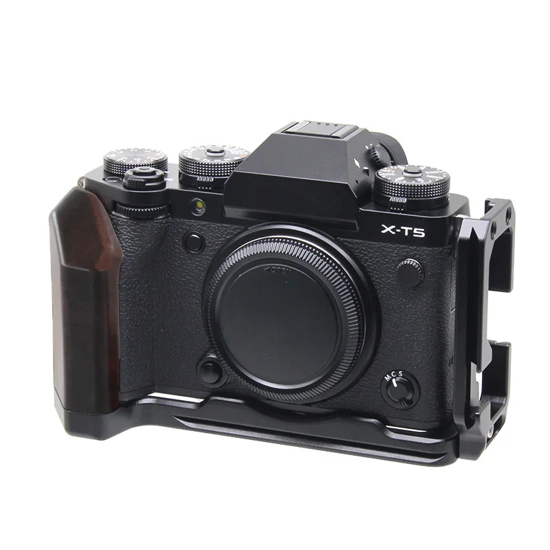CozyShot Wooden Extension Camera L Bracket Hand Grip Holder for Fujifilm Fuji X-T5 XT5