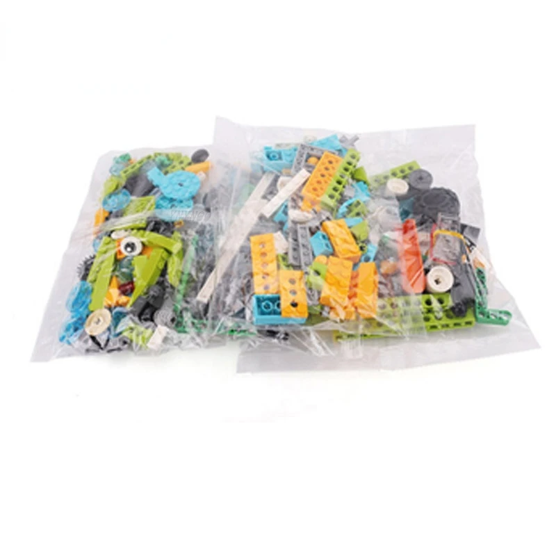 276 Ps/set MOC  Vigas de Engrenagens Do Eixo e Conectores de Blocos de Construo Tijolos Peas Kit para 45300 WeDo 2.0