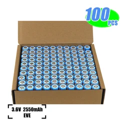 EVE 15P 20P 25P 26V 29V 33V 35V Rechargeable Lithium-ion Batteries 100PCS High Rate Discharge For Solar Light Mini Fan