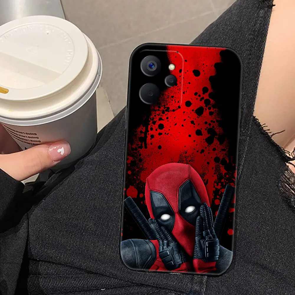حافظة هاتف صور مخصصة من Marvel Deadpool لهاتف OPPO Realme 14 13 12 11 10 9 9I 8 8I 7 7I 6 5 5I 5S Pro Plus حافظة Funda Shell