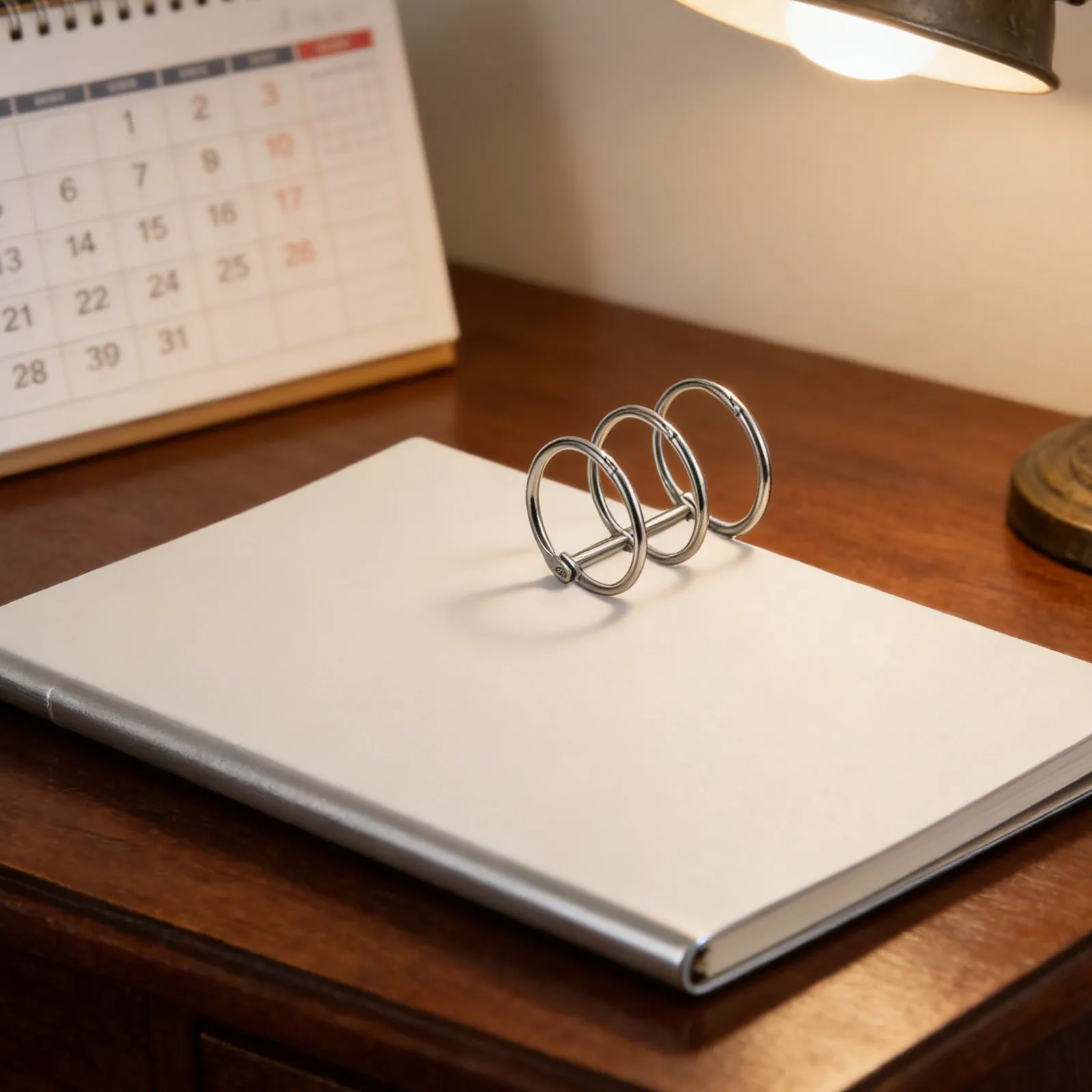 8Pcs Notebook Binding Rings Metal Snap Split Hinged Rustproof Loose Leaf Binders for DIY Calendars Photo Albums Planners