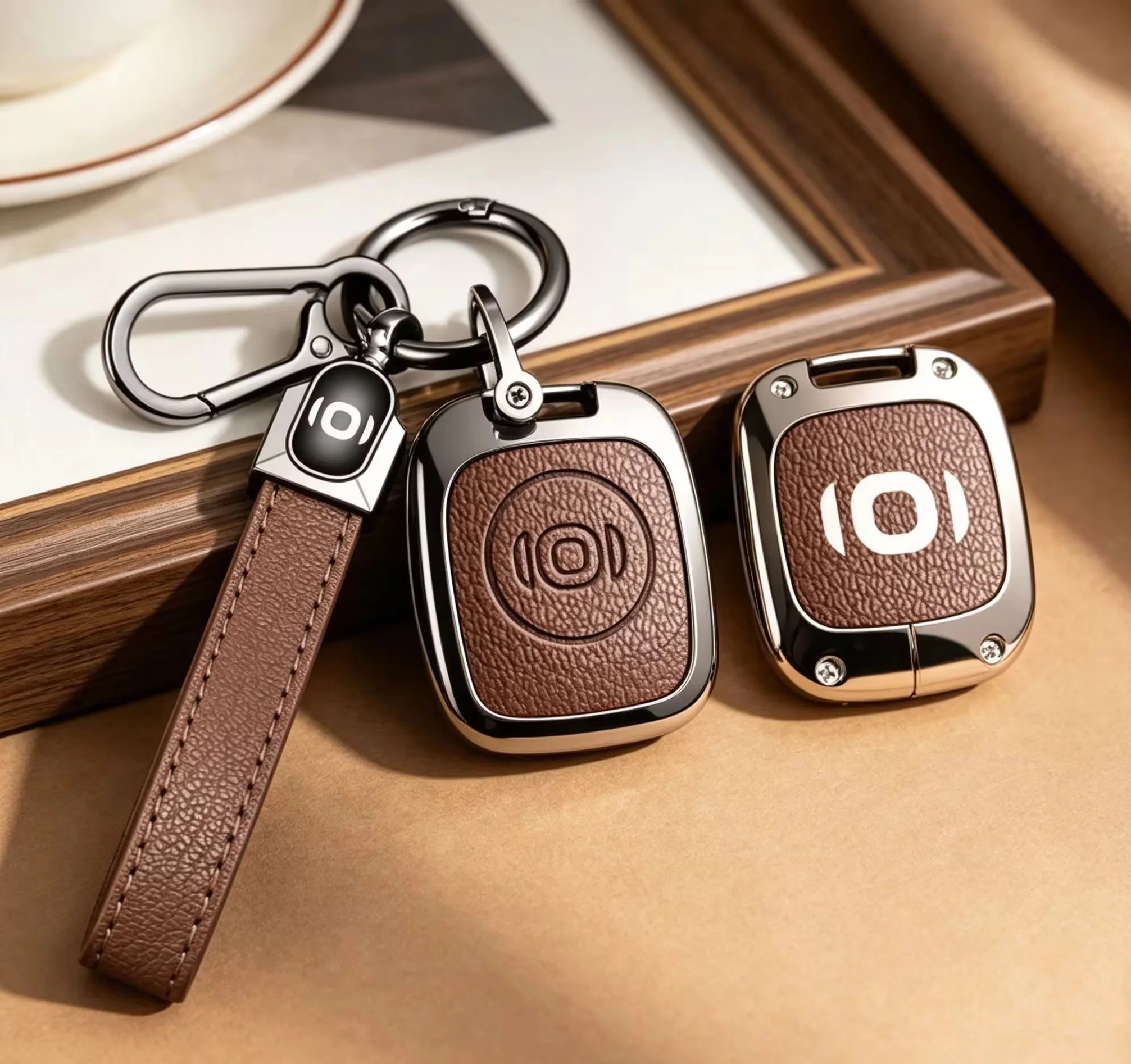 Zinc alloy protective case for car remote control keys, suitable for Changan QEVO NEVO Q07 E07 A07 car keychain interior accesso