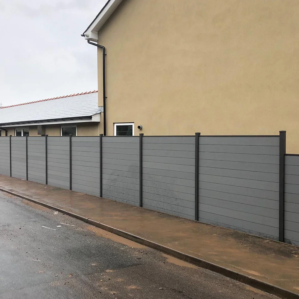 

6FT WPC Privacy Fence Panels Waterproof Termite Proof, Eco-Friendly 0% Maintenance for Garden Courtyard Villa CE Certified