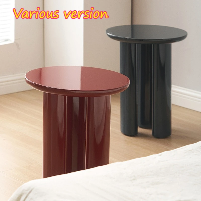 Solid Wood Side Table Anti-collision High Load-bearing Round Coffee Tables Nordic Luxury Modern Stable Living Room Furniture