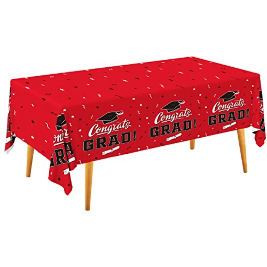 

Graduation Party Decorations, Gongrats Grad Tablecover for Graduation Party Supplies, 3 pcs Class Table Cloths, 54"x108