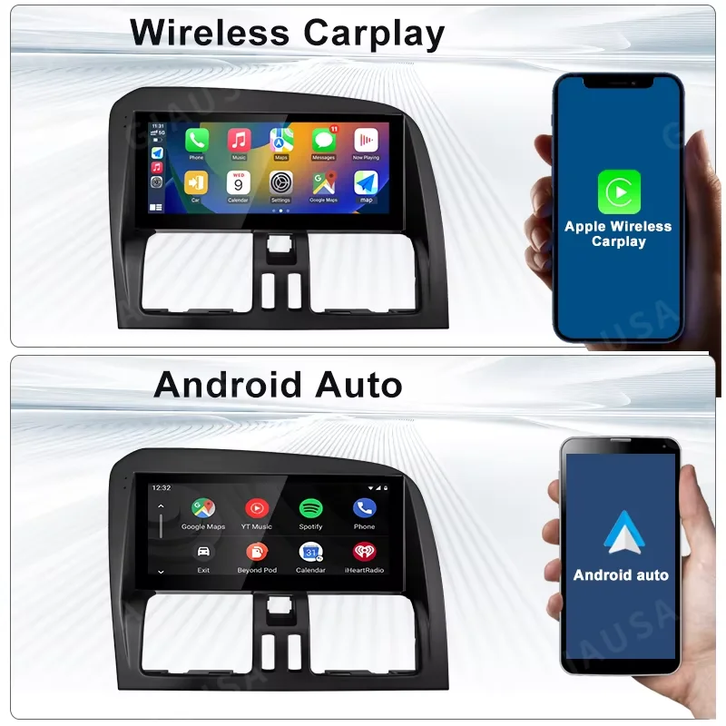 

8.8" Qled Screen Android 13 Car Radio Stereo Multimedia For Volvo XC60 2009-2017 Navigation GPS Wireless Carplay 2din Head Unit