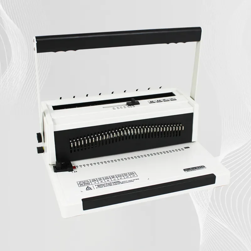 W20A Full Drawing Knife Double Line Iron Ring Binding Machine 34 Hole Round Hole A4 Square Hole Punching Machine Picture