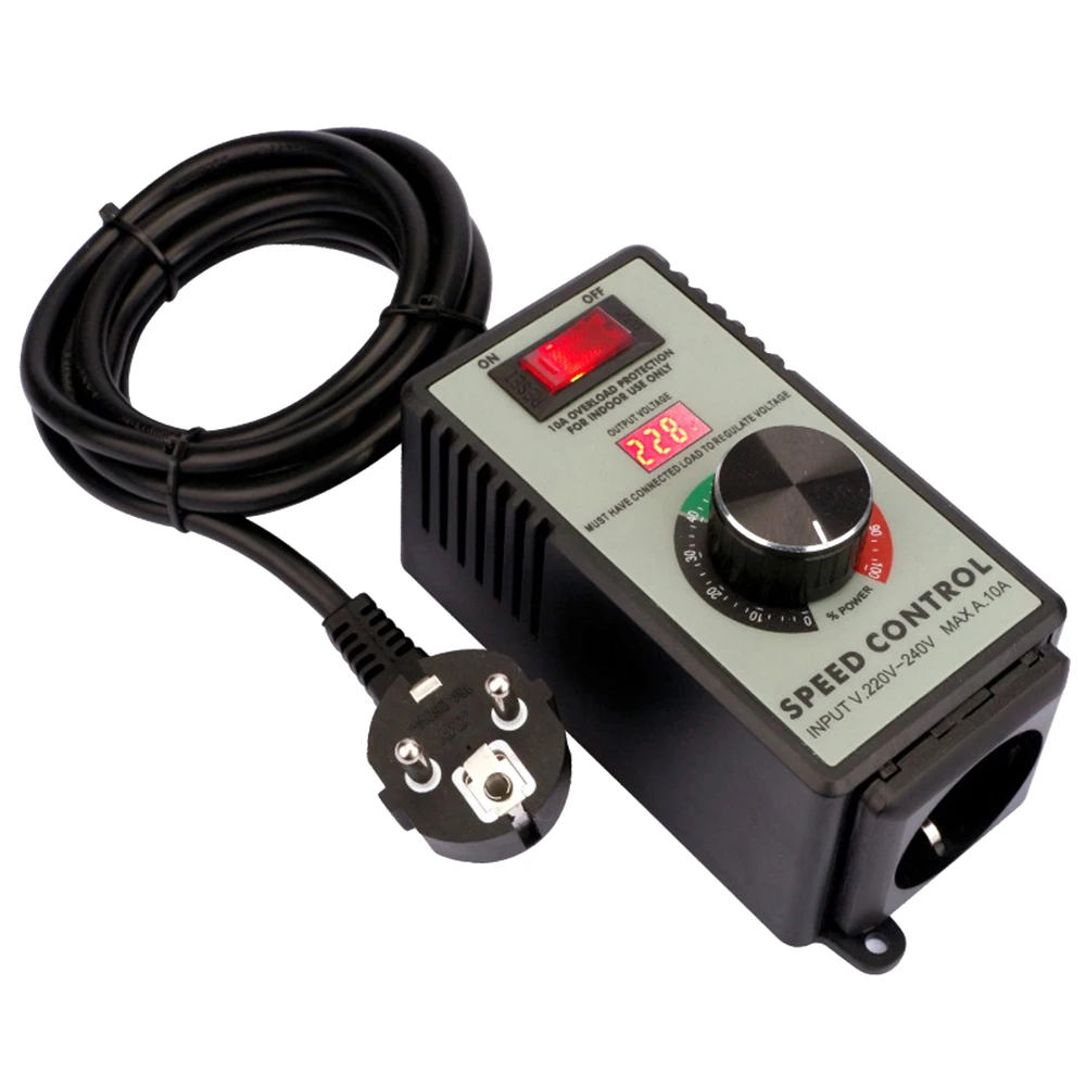 110V 220V Angle Grinder Governor Motor Speed Controller Hand Drill Polishing Machine Fan Stepless Speed Control Switch