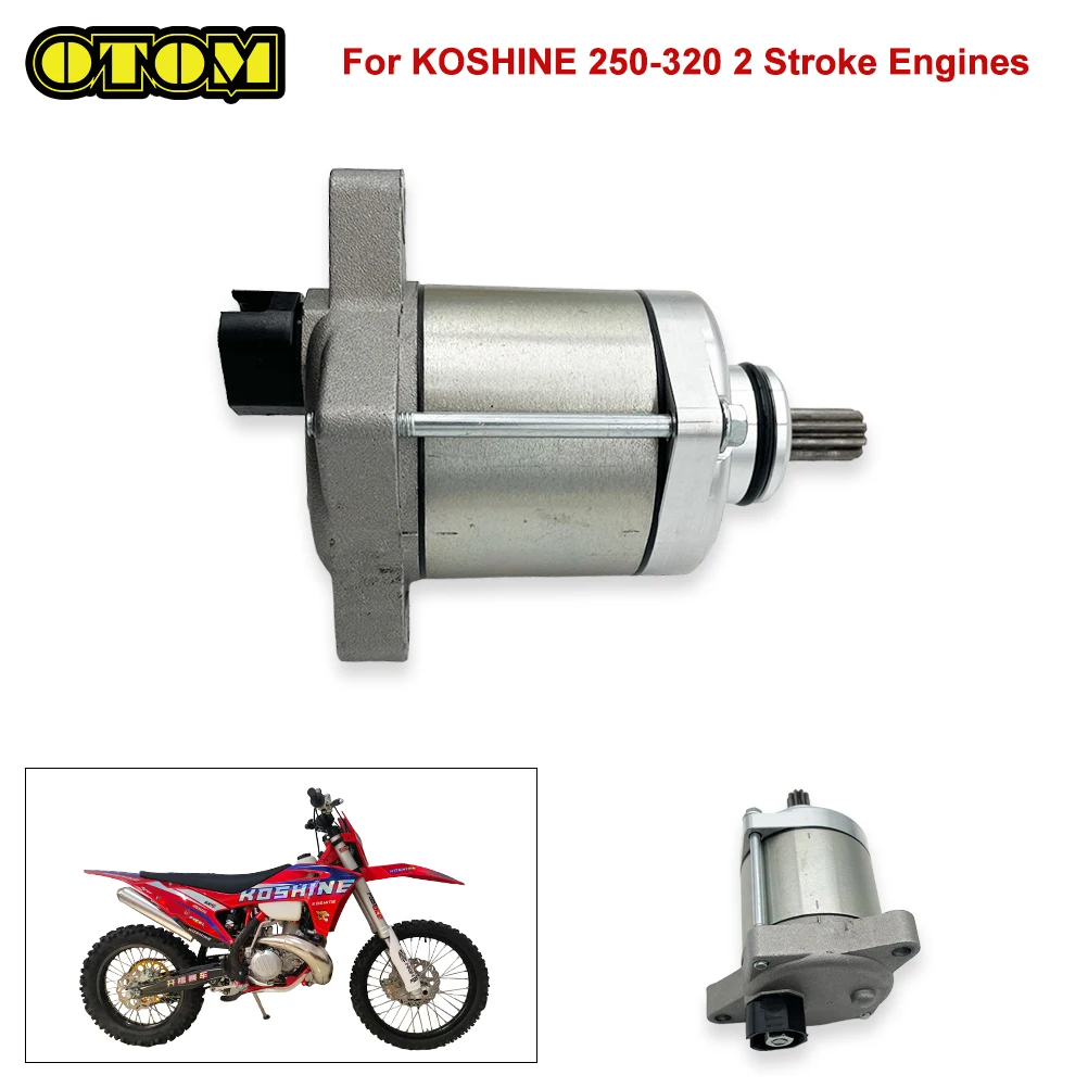 For KOSHINE 250 300 320 Motorcycle Engine Electric Starter Motor 2-Stroke Water-Cooled Pit Dirt Bike Accessories Motorbike Bikes
