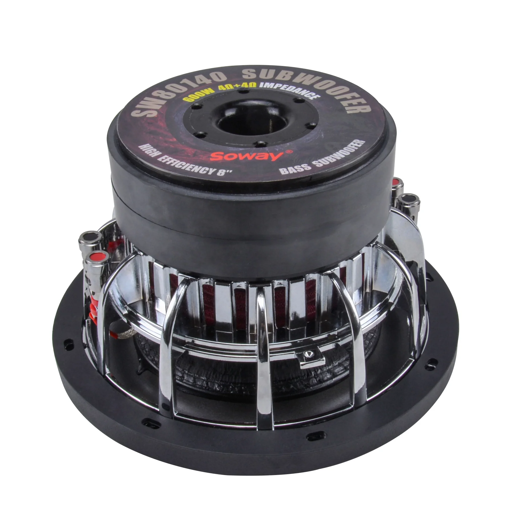 

Высокопроизводительный 8-дюймовый автомобильный сабвуфер-динамик с мощностью 600 Вт RMS, профессиональный автомобильный динамик