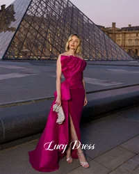 Lucy Fishtail Cut Party Dress Wedding Rose Red Evening Robes De Cocktail Dresses Ball Gowns vestidos de fiesta Customized