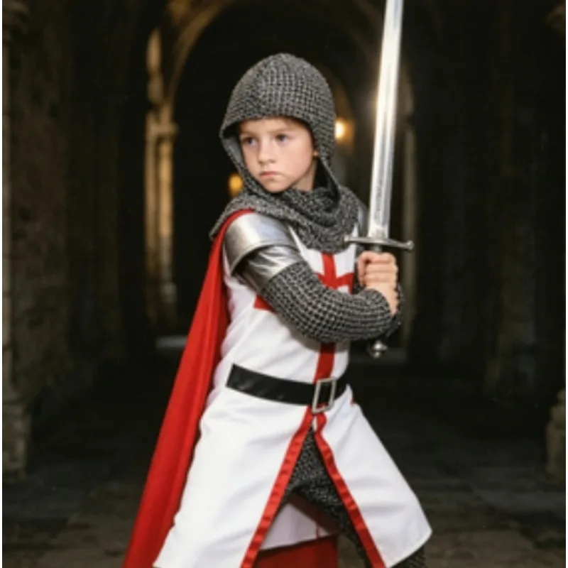 Children’s Historical Knight Costume Medieval Europe Style f