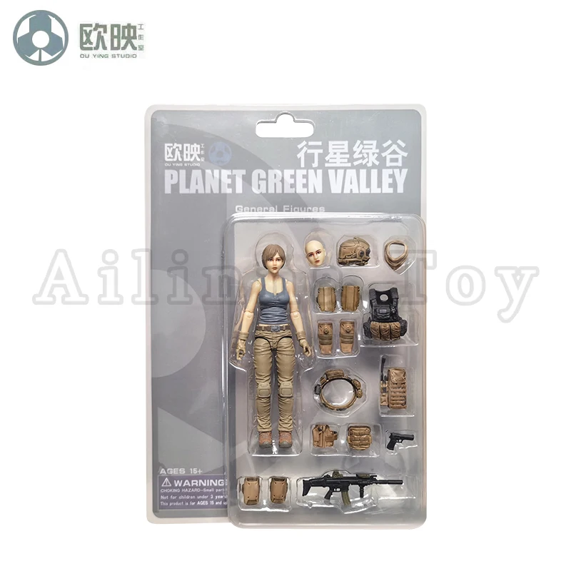 Ou Ying Studio 1/18 Planet Green Valley PGV 3.75 بوصة عمل الشكل EFSA Iva Spacesuit وذكر الشكل أنيمي نموذج