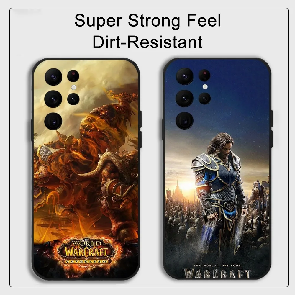 World Of W-Warcraft W-Wow Phone Case Samsung S series s20 s21 s22 s23 s24 FE Plus Ultra TPU Soft to Skin-friendly case