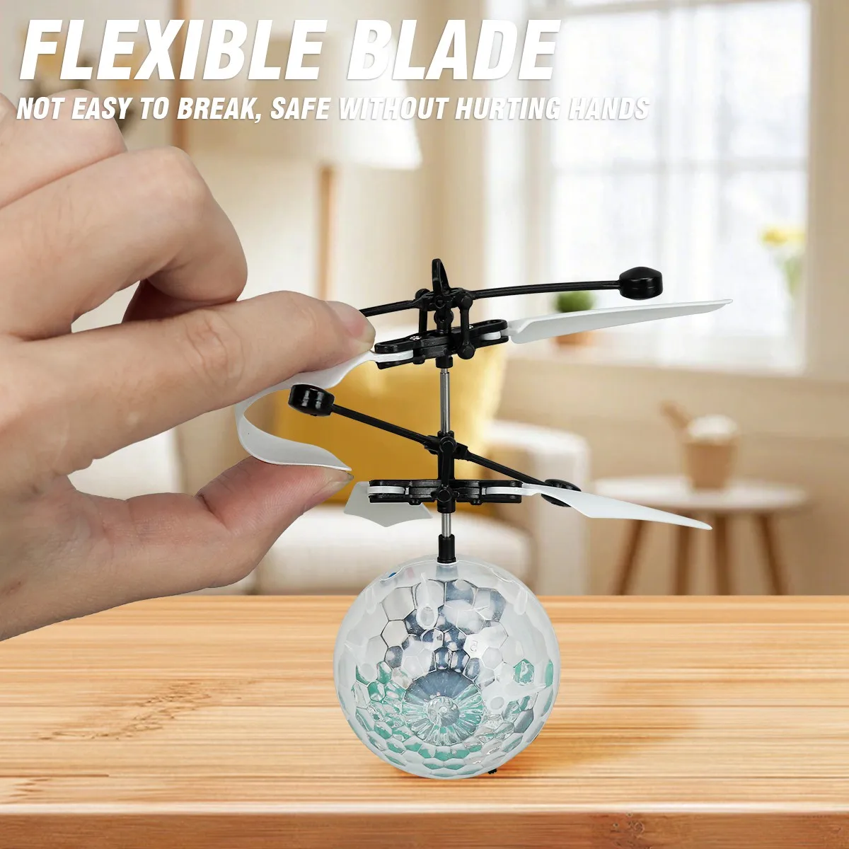 Светодиодная подвеска, хрустальный шар, инфракрасный индукционный радиоуправляемый контроль жестов, красочные светящиеся игрушки, уникальный подарок для детей