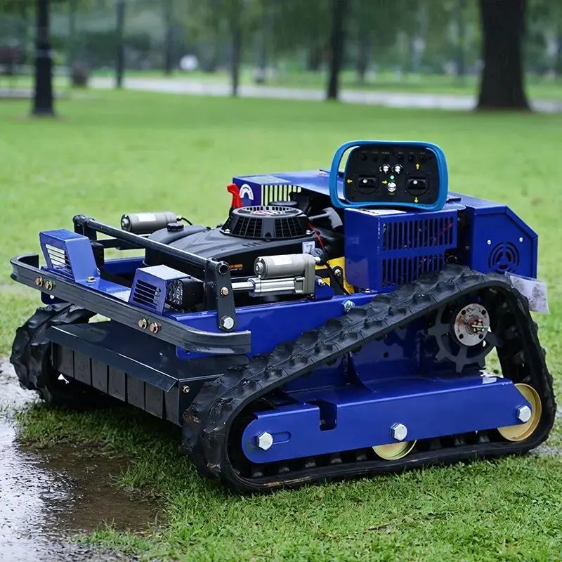 

Индивидуальная гусеничная газонокосилка с дистанционным управлением для садов, вездеходная, с нулевым радиусом поворота, для измельчения травы