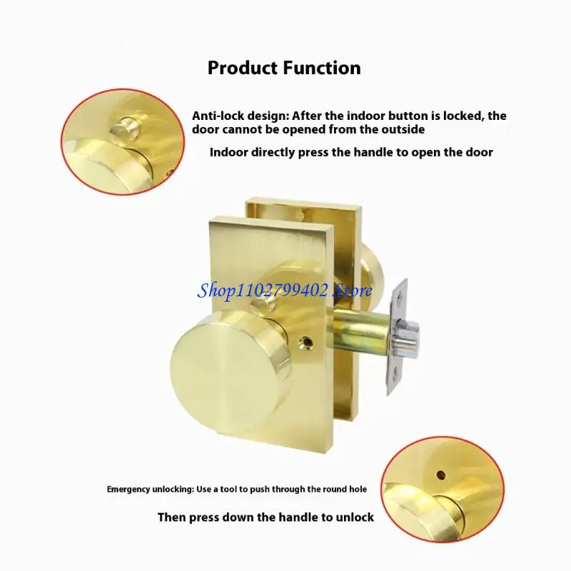 547F Matte Black Alloy Door Lockset entrada rápida da instalação fechaduras da porta