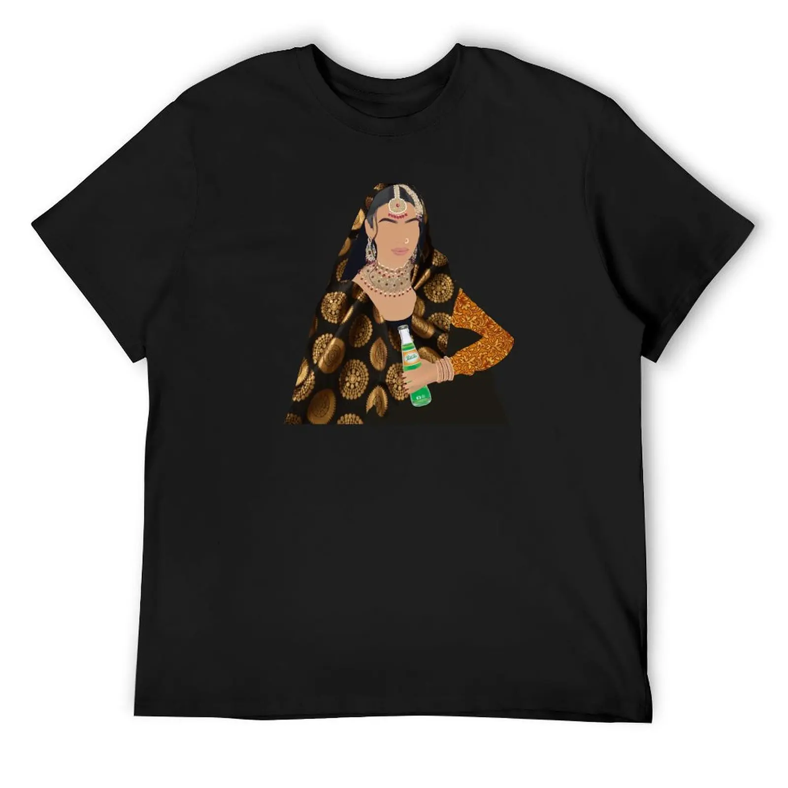 

Pakistani Desi Pakola soda Rani girl bride jewelry T-Shirt summer top funny shirt cotton mens workout shirts