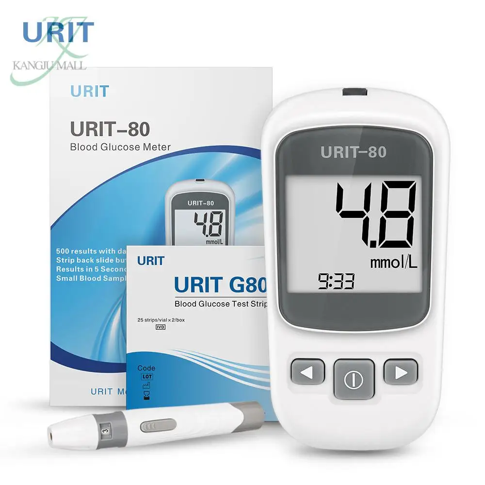 

Urit U80 Blood Glucose Tester For Home Use And Accurate Measurement Of Blood Glucose 50 Test Strips