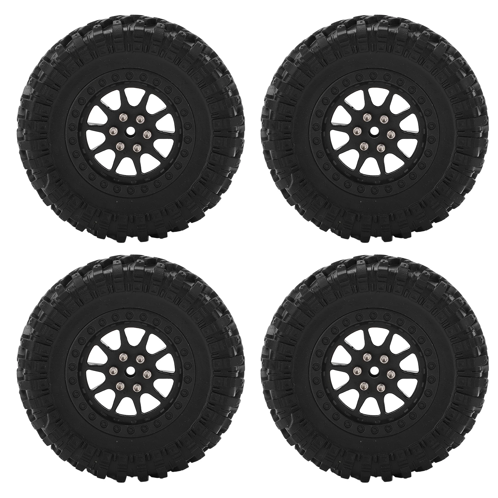 ZK40 4PCS RC Car Tires Tyre Wheel for MN D90 D91 D99 D99S D86 RC Car Spare Upgrades AccessoriesR789BL Black