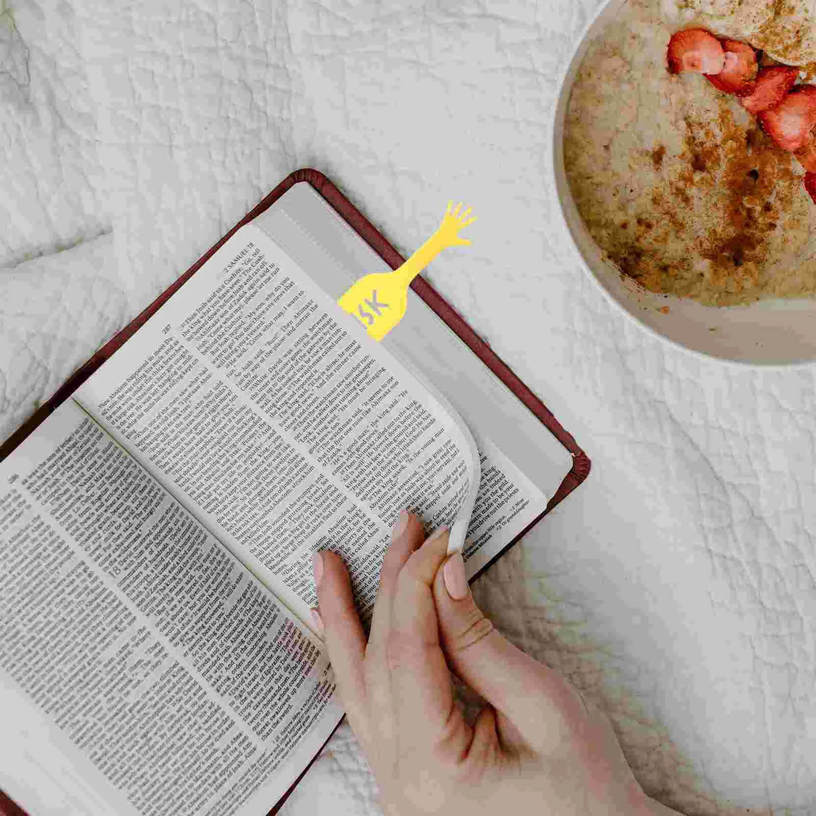 4 Pcs Taste Finger Bookmark Student Tag Sticky Tabs Plastic Small Reading Page Marker