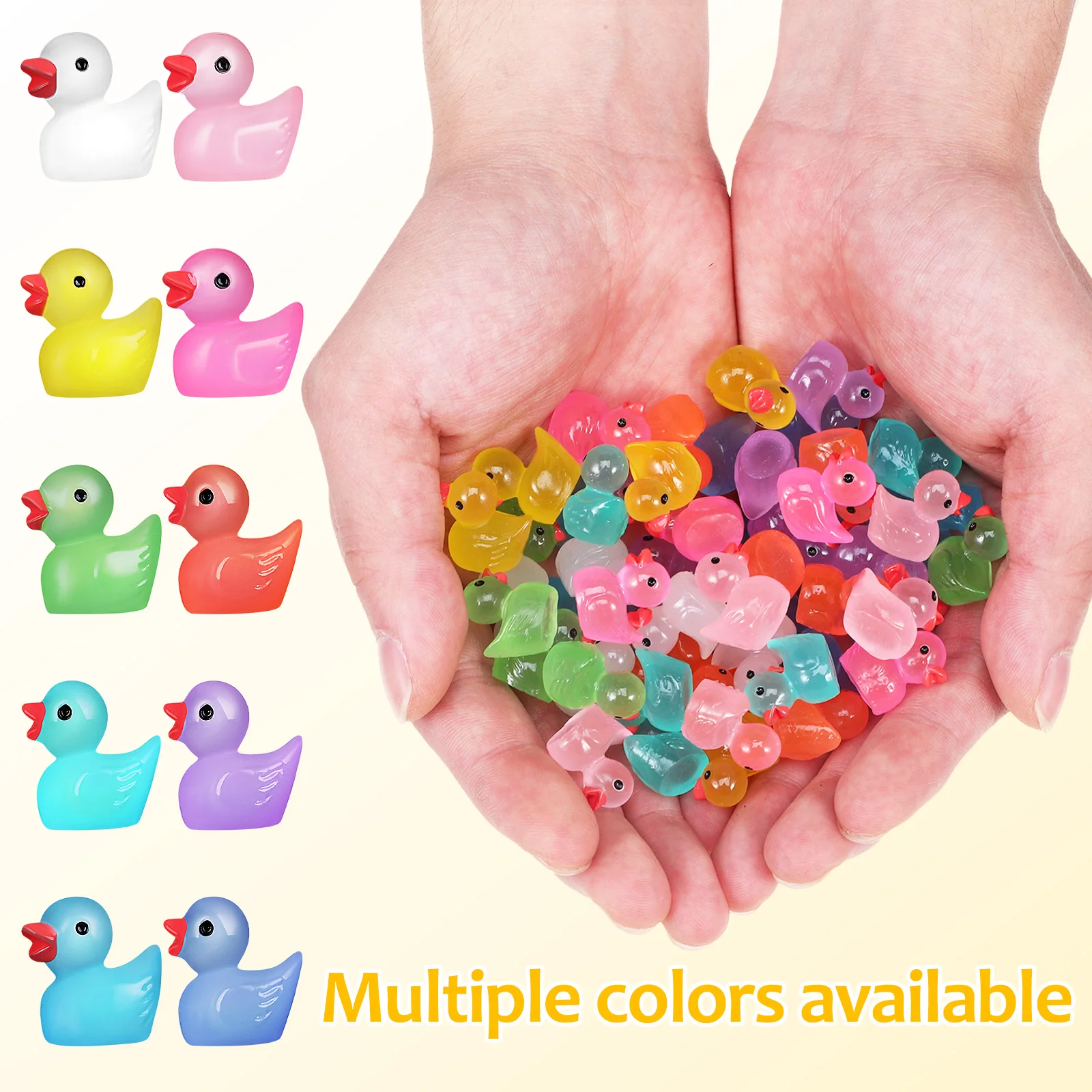 

150Pcs in The Dark Resin Tiny Animals Home Decor Party Decoration Miniature