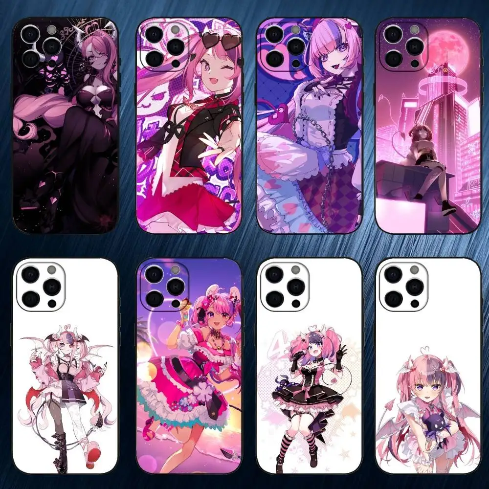 

VTuber I-Ironmouse Phone Case For iPhone 17,16,15,14,13,12,11 Plus,Pro Max, Soft Silicone Black Cover