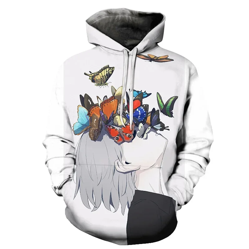 

Gorgeous Color smoke 3D printing hoodies and sweatshirts graffiti abstract hooded long sleeve casual sportswear Men clothing